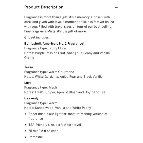 Victoria’s Secret Fragrance Gift Set - Picture 4 of 4